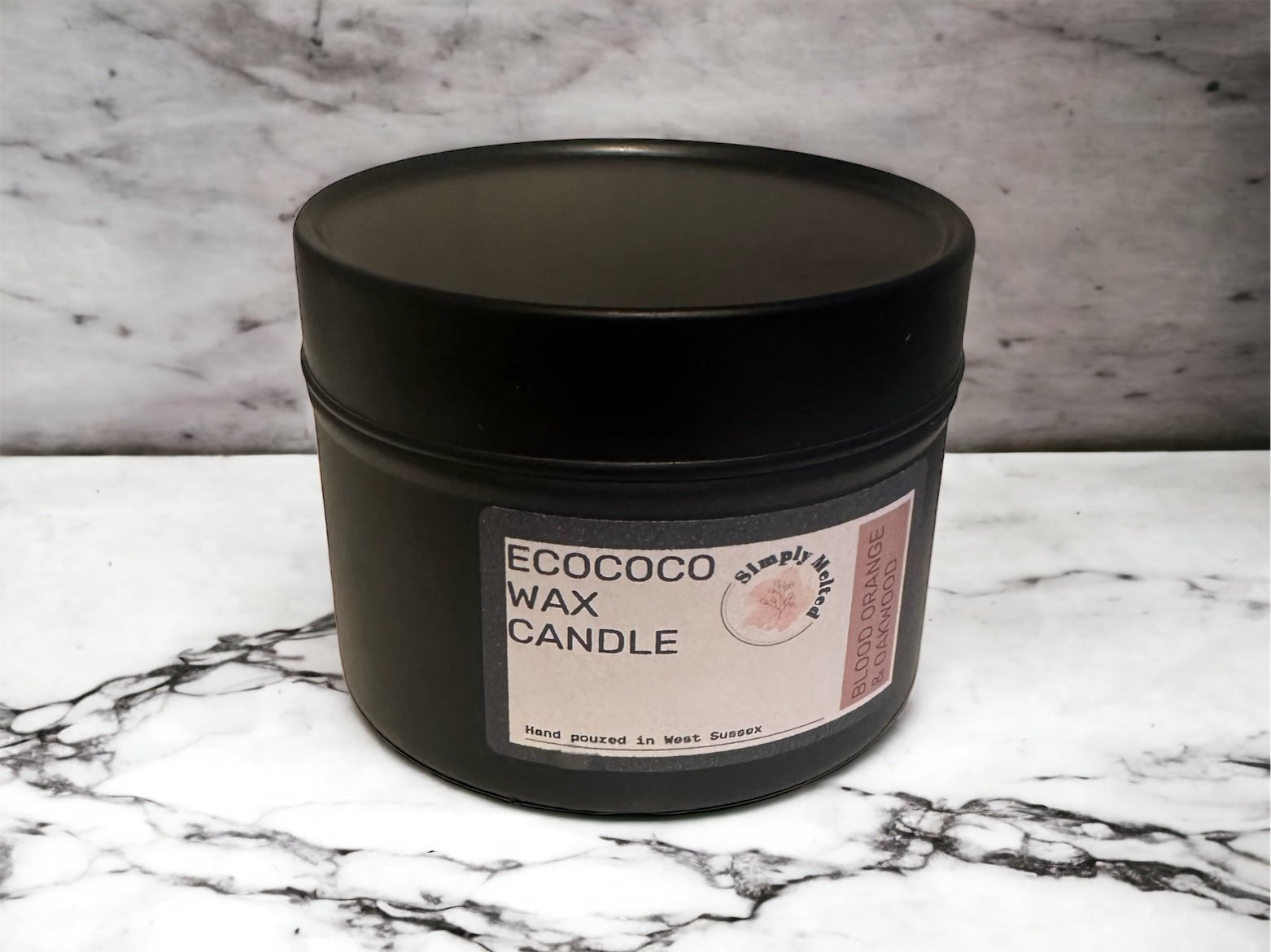 Blood Orange & Oakwood Tin Candle - Simply Melted