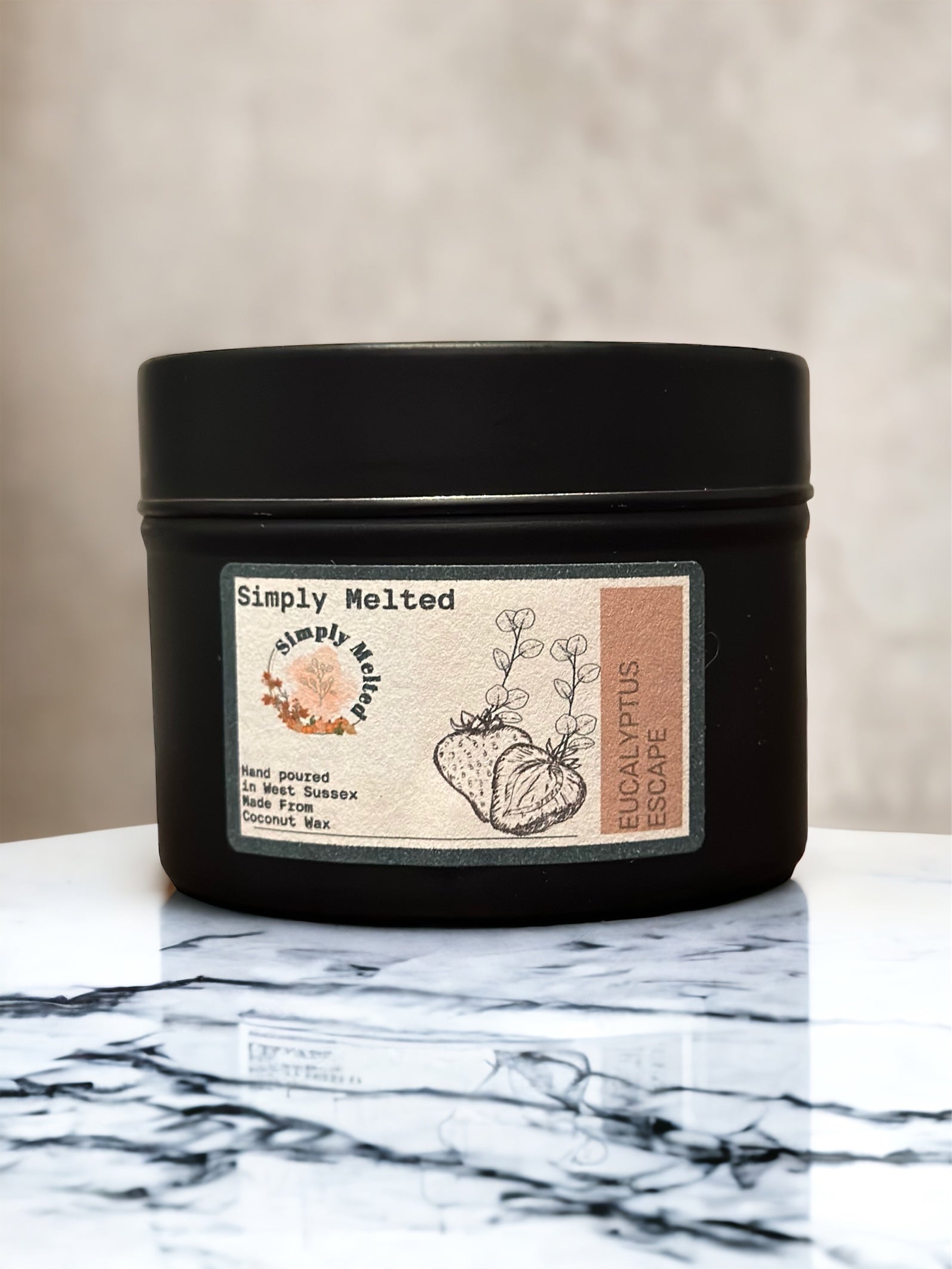 Eucalyptus Escape Tin Candle - Simply Melted