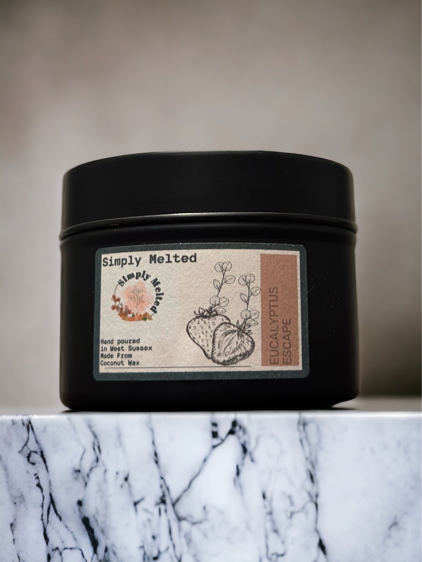 Eucalyptus Escape Tin Candle - Simply Melted