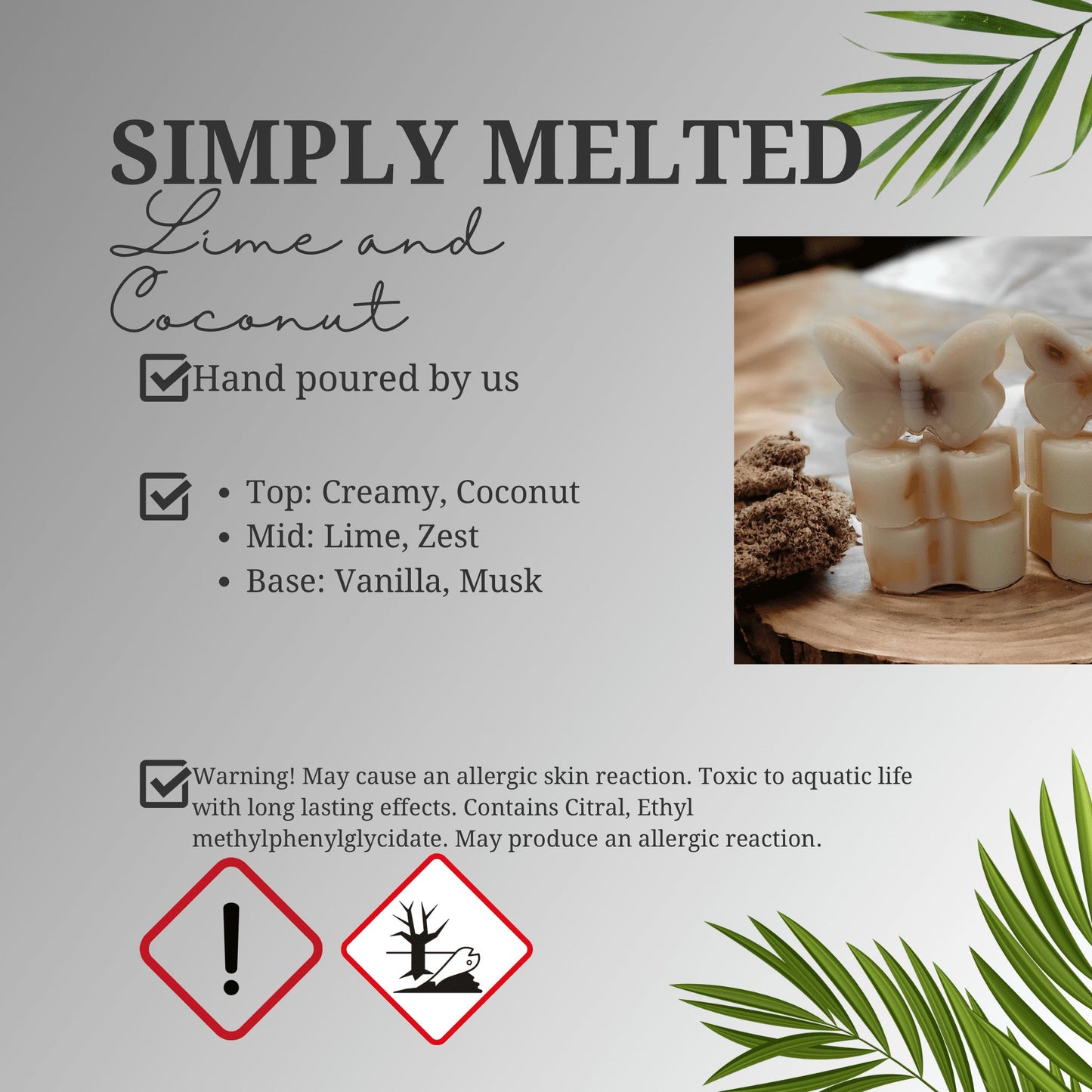 Lime and Coconut Wax Melts - Simply Melted