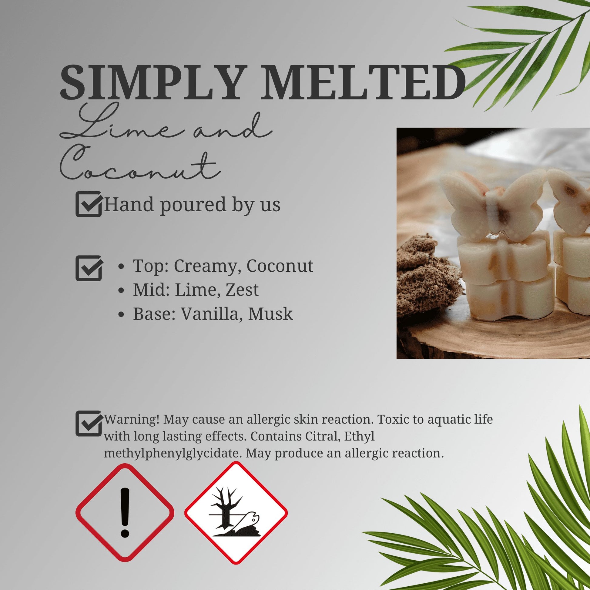 Lime and Coconut Wax Melts - Simply Melted
