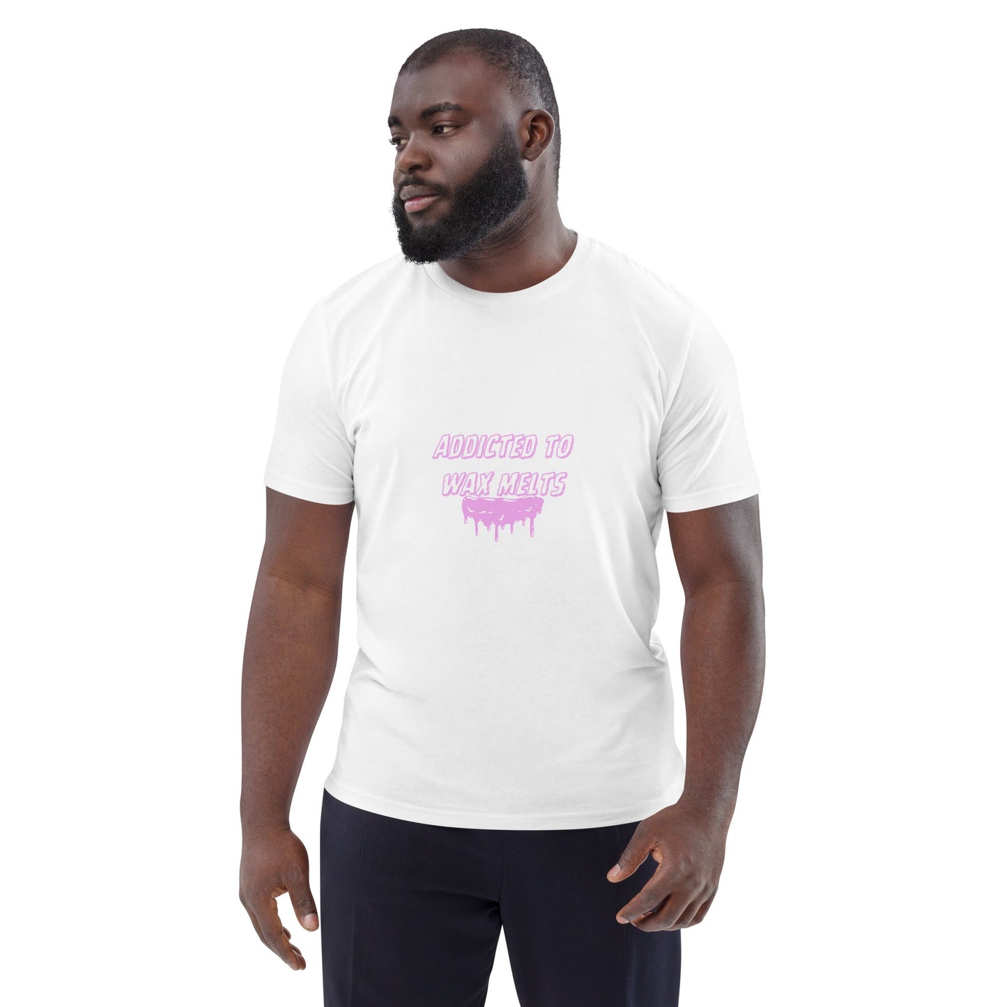 Unisex organic cotton t-shirt, Simply Melted Addicted To Wax Melts T-Shirt - Simply Melted