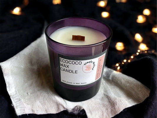 Harmony in Flame: Embracing Coconut Wax Candles with Wood Wicks - Simply Melted