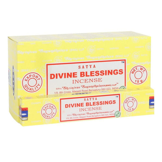 12 Packs Divine Blessings Incense Sticks by Satya - Simply Melted12 Packs Divine Blessings Incense Sticks by Satya