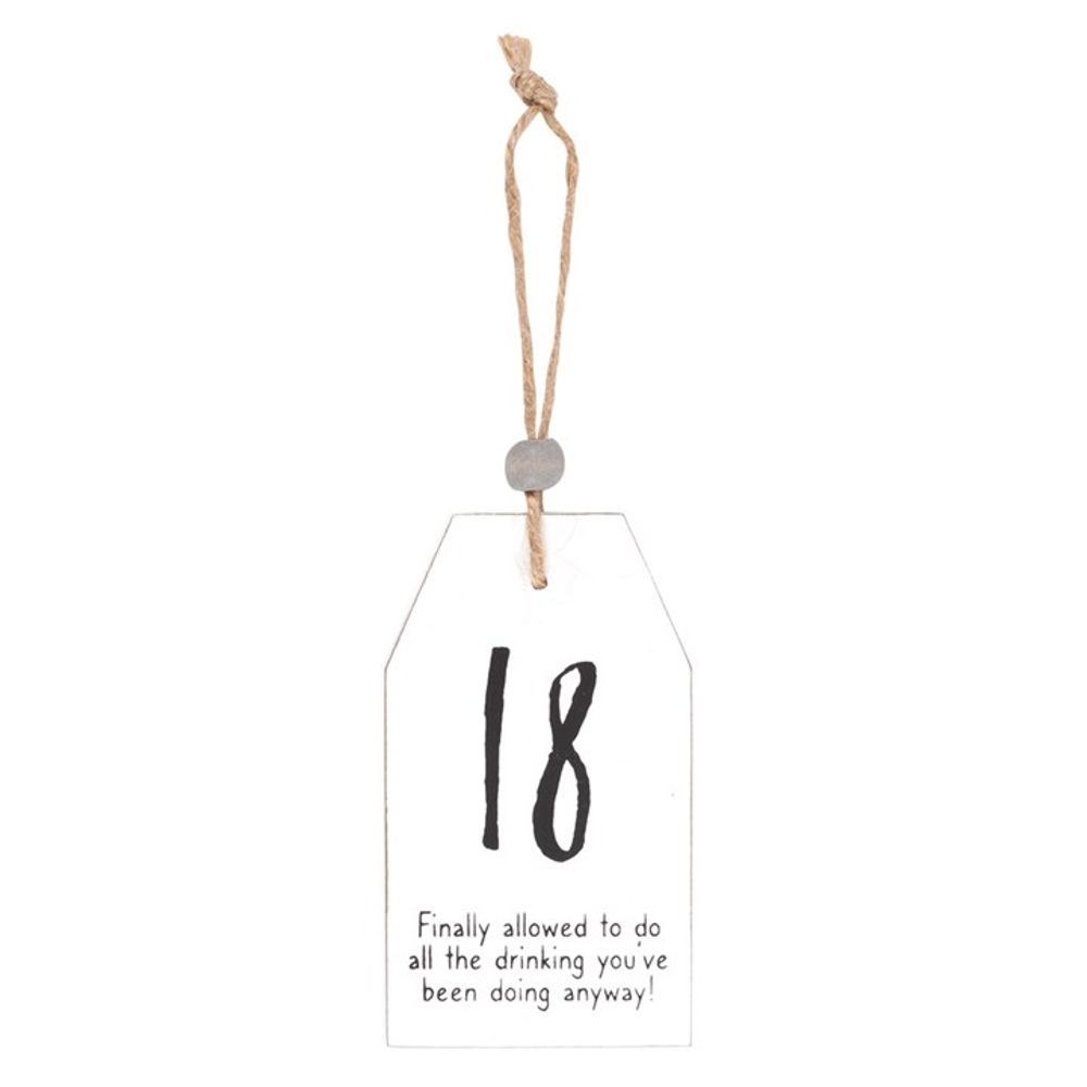 18 Milestone Birthday Hanging Sentiment Sign - Simply Melted18 Milestone Birthday Hanging Sentiment Sign