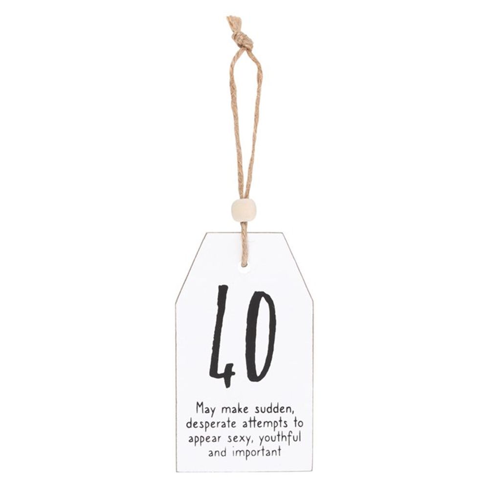 40 Milestone Birthday Hanging Sentiment Sign - Simply Melted40 Milestone Birthday Hanging Sentiment Sign