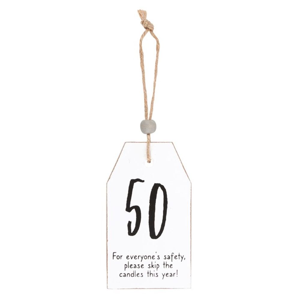 50 Milestone Birthday Hanging Sentiment Sign - Simply Melted50 Milestone Birthday Hanging Sentiment Sign