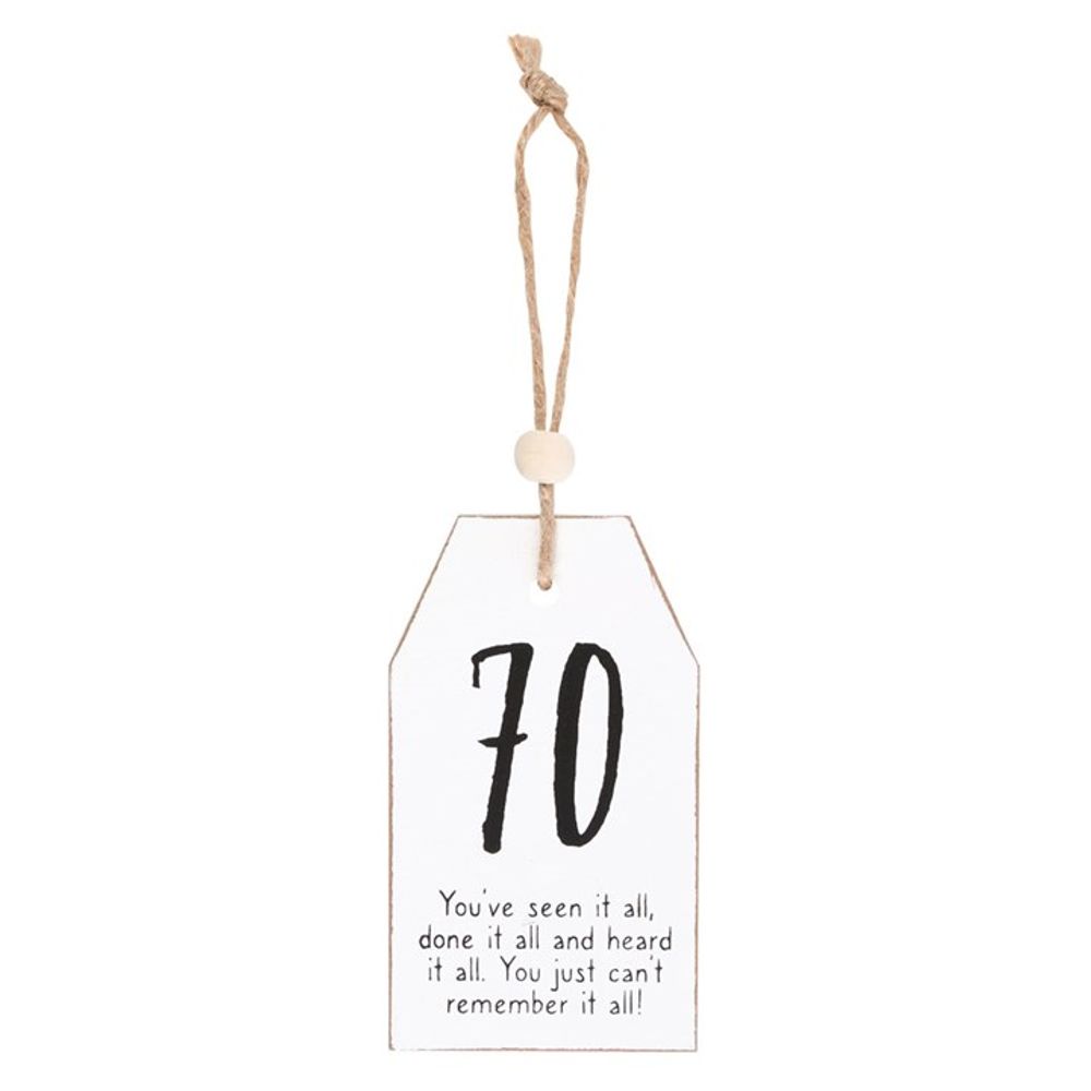 70 Milestone Birthday Hanging Sentiment Sign - Simply Melted70 Milestone Birthday Hanging Sentiment Sign