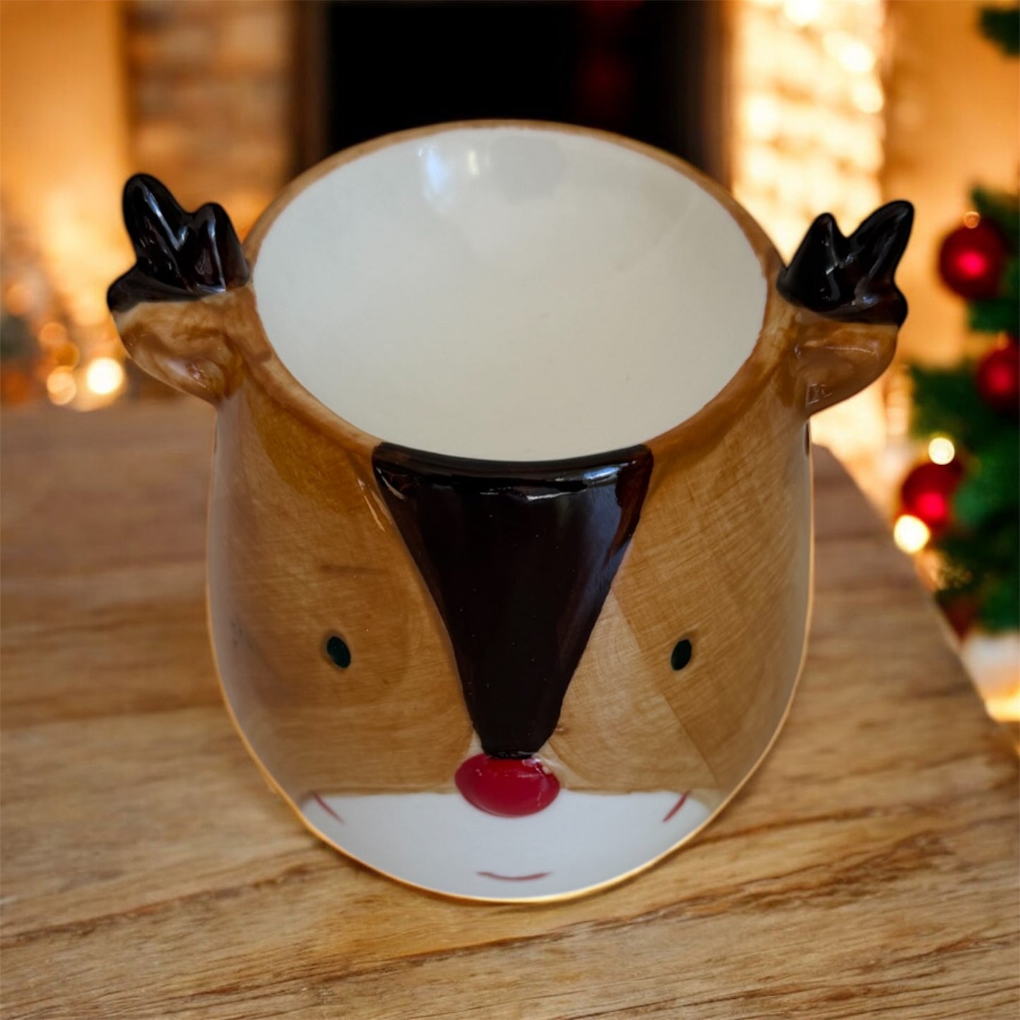 🦌 Reindeer Ceramic Wax Melter – 11cm