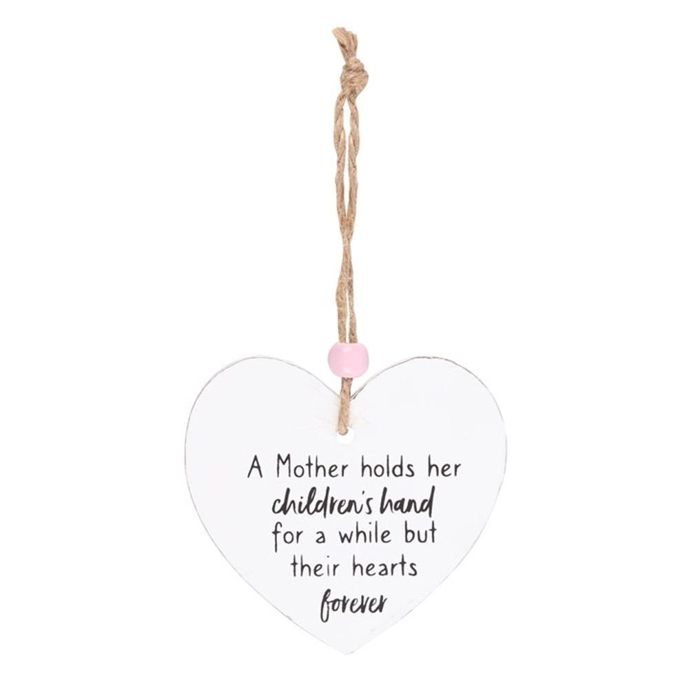 A Mother Holds Their Hearts Forever Hanging Heart Sentiment Sign - Simply MeltedA Mother Holds Their Hearts Forever Hanging Heart Sentiment Sign