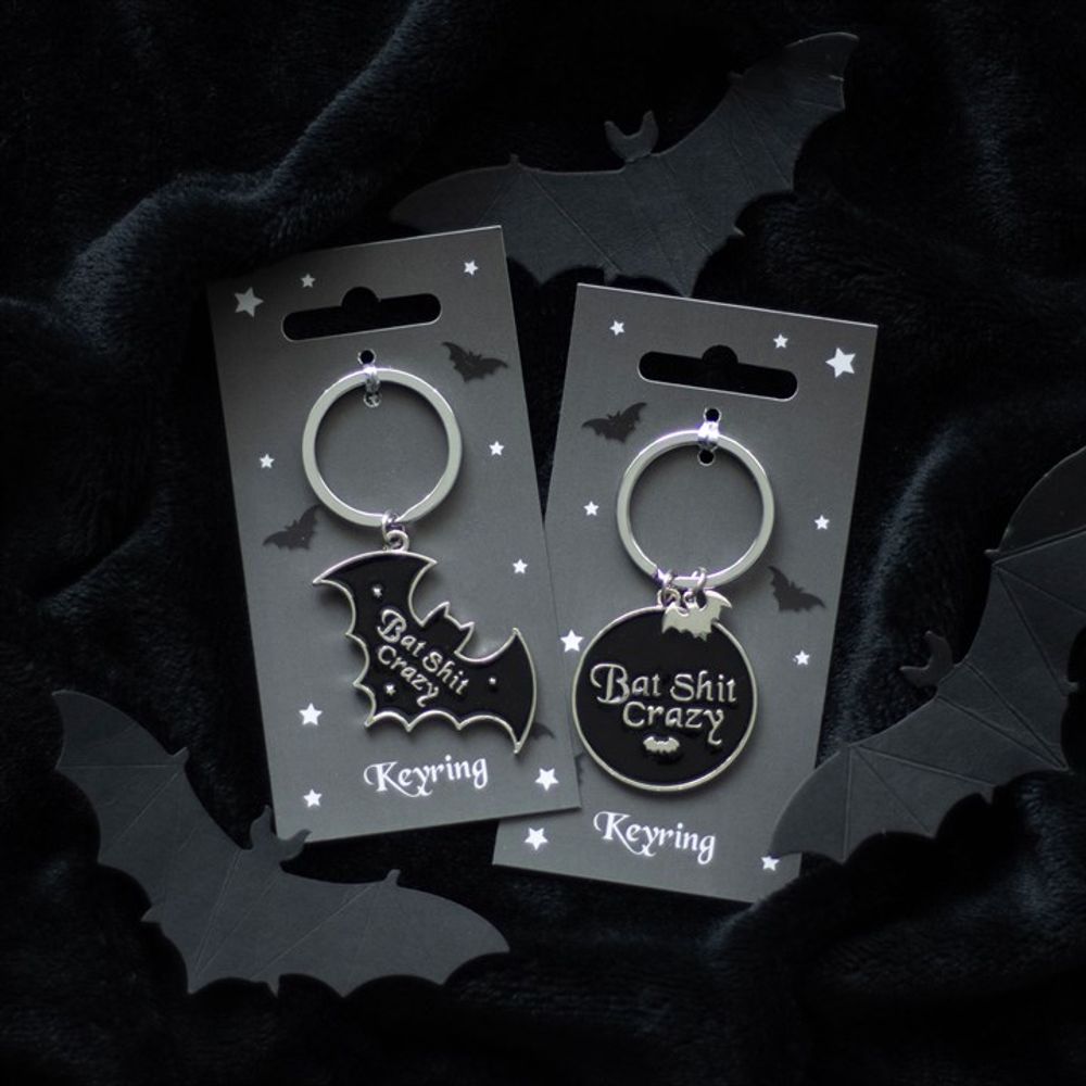 Bat Shit Crazy Keyring - Simply MeltedBat Shit Crazy Keyring