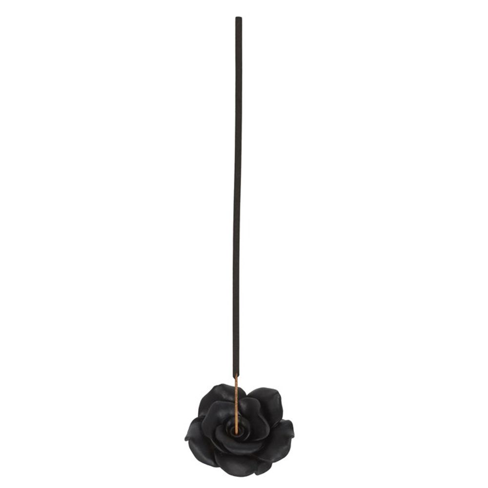 Black Rose Resin Incense Stick Holder - Simply MeltedBlack Rose Resin Incense Stick Holder