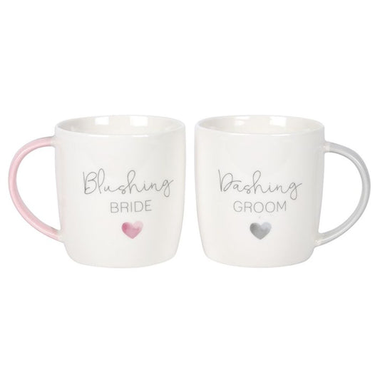 Blushing Bride Dashing Groom Ceramic Mug Set - Simply MeltedBlushing Bride Dashing Groom Ceramic Mug Set