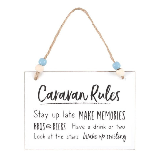 Caravan Rules Hanging Sign - Simply MeltedCaravan Rules Hanging Sign