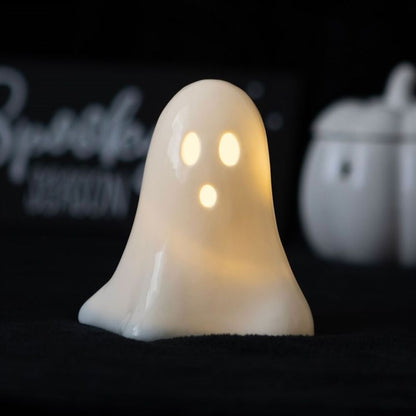 Ceramic Light Up LED Ghost - Simply MeltedCeramic Light Up LED Ghost