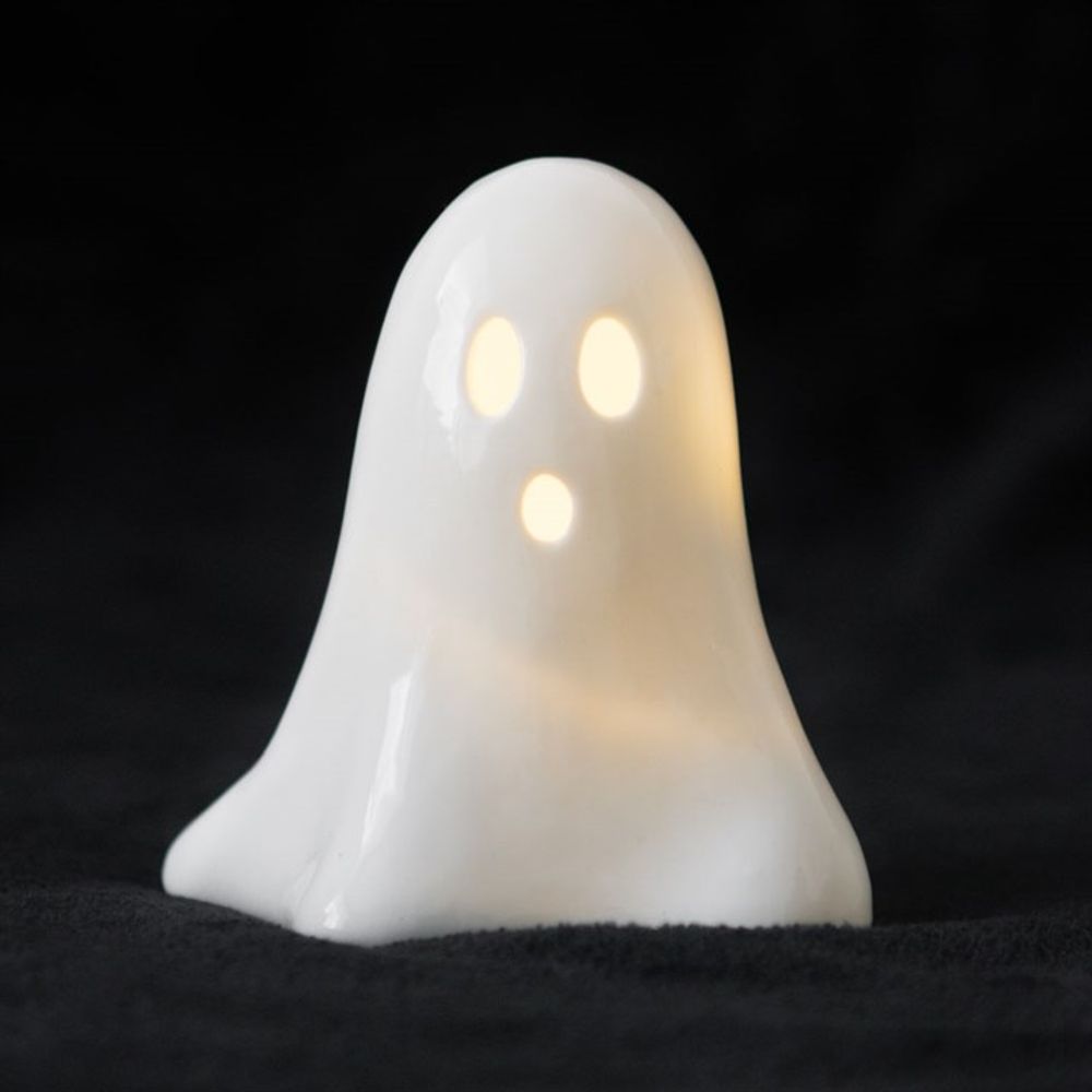 Ceramic Light Up LED Ghost - Simply MeltedCeramic Light Up LED Ghost