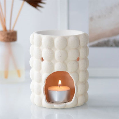 Cream Speckle Bubble Oil Burner - Simply MeltedCream Speckle Bubble Oil Burner