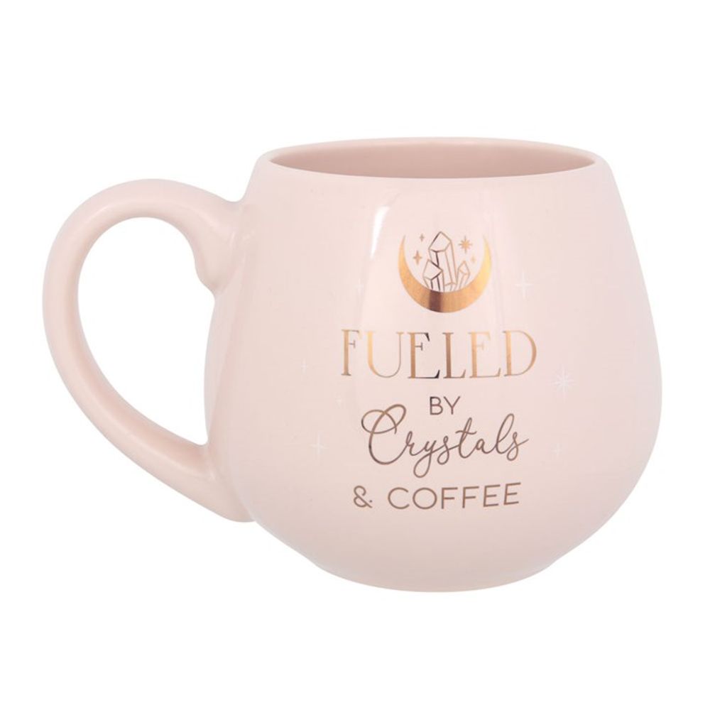 Crystals and Coffee Rounded Mug - Simply MeltedCrystals and Coffee Rounded Mug