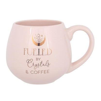 Crystals and Coffee Rounded Mug - Simply MeltedCrystals and Coffee Rounded Mug