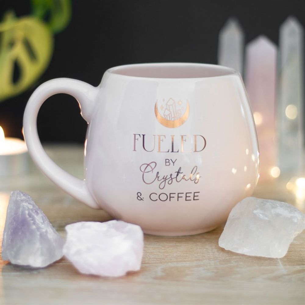 Crystals and Coffee Rounded Mug - Simply MeltedCrystals and Coffee Rounded Mug