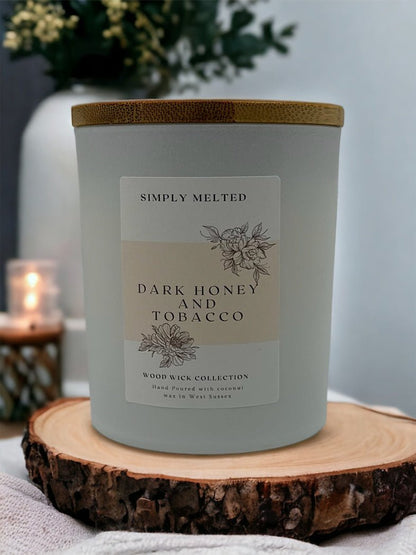 Dark Honey & Tobacco Candle - Simply MeltedDark Honey & Tobacco Candle