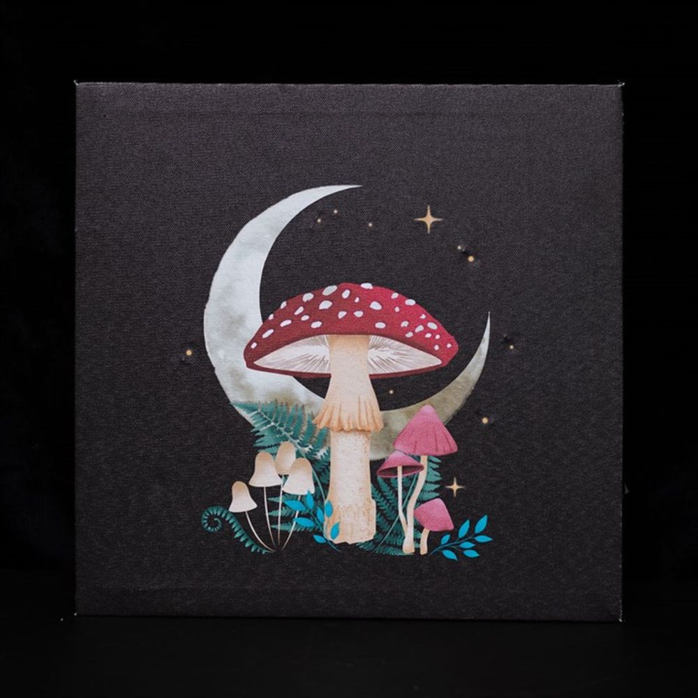 Forest Mushroom Light Up Canvas Plaque - Simply MeltedForest Mushroom Light Up Canvas Plaque