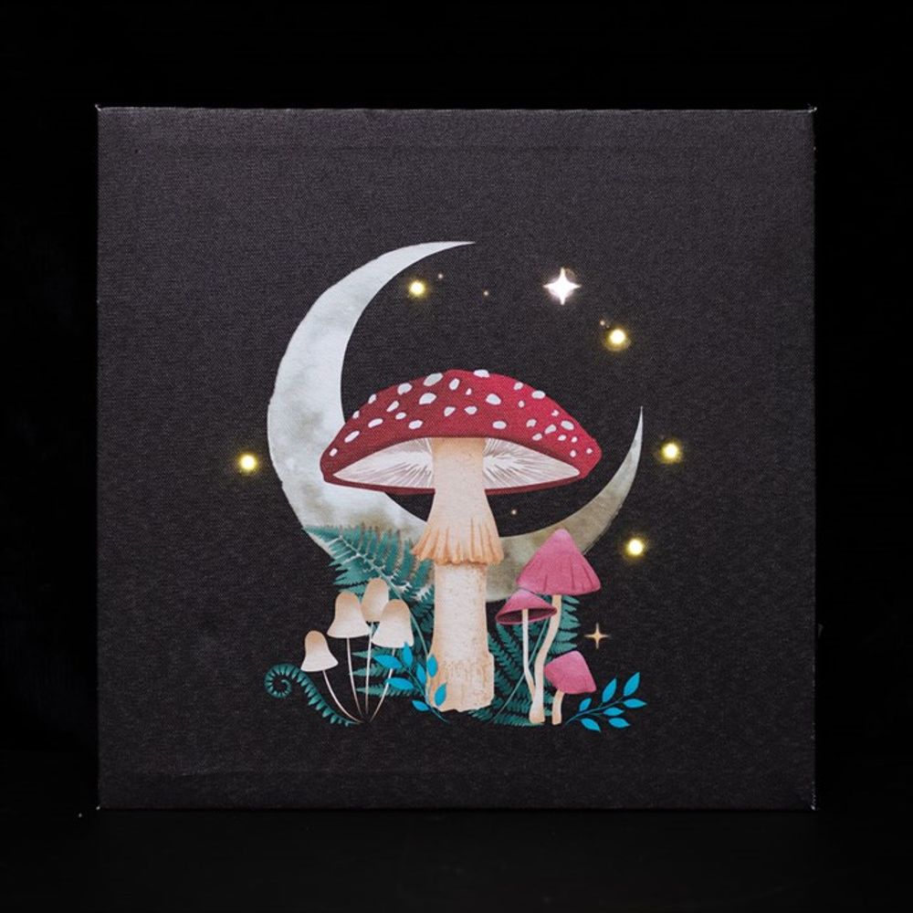 Forest Mushroom Light Up Canvas Plaque - Simply MeltedForest Mushroom Light Up Canvas Plaque