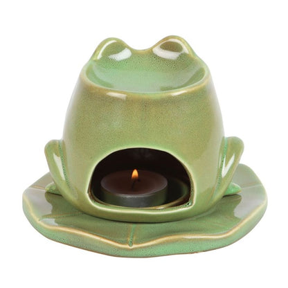 Frog Shaped Oil Burner on Lily Pad - Simply MeltedFrog Shaped Oil Burner on Lily Pad