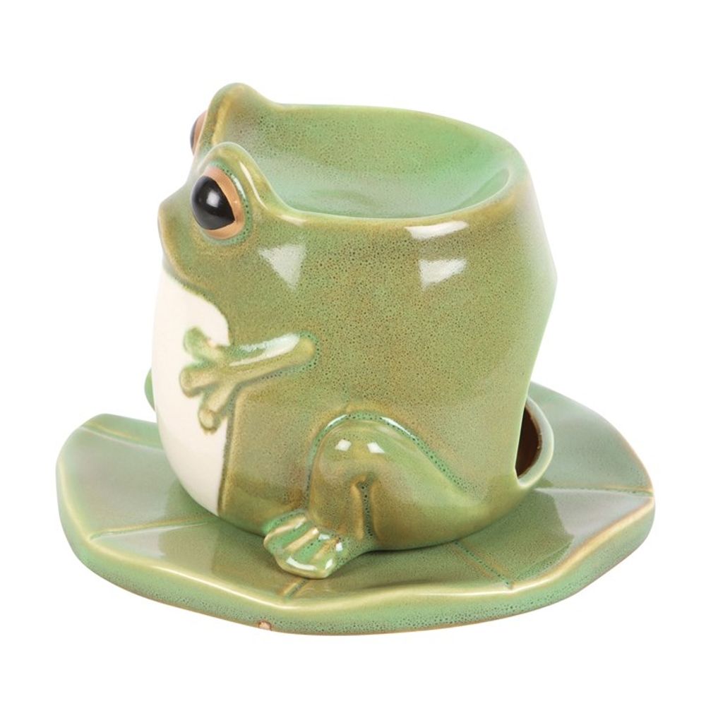 Frog Shaped Oil Burner on Lily Pad - Simply MeltedFrog Shaped Oil Burner on Lily Pad