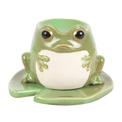 Frog Shaped Oil Burner on Lily Pad - Simply MeltedFrog Shaped Oil Burner on Lily Pad