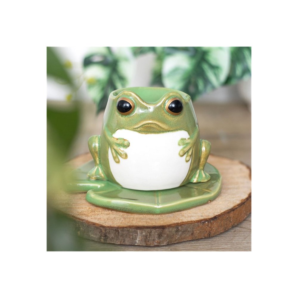 Frog Shaped Oil Burner on Lily Pad - Simply MeltedFrog Shaped Oil Burner on Lily Pad