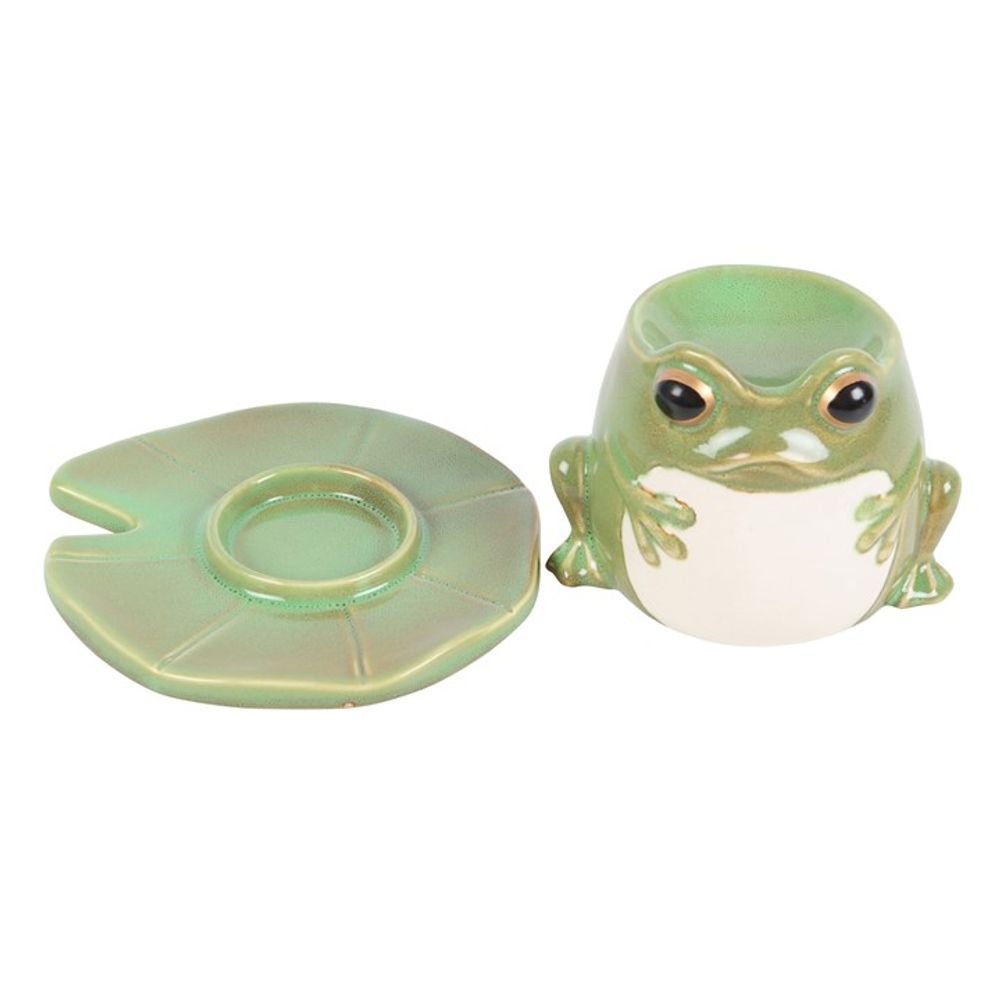 Frog Shaped Oil Burner on Lily Pad - Simply MeltedFrog Shaped Oil Burner on Lily Pad