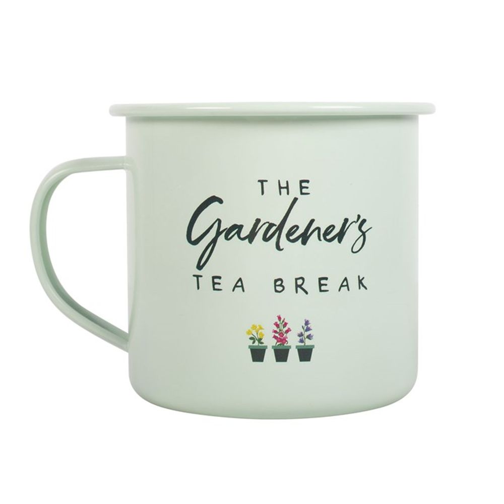 Gardener's Tea Break Enamel Mug - Simply MeltedGardener's Tea Break Enamel Mug