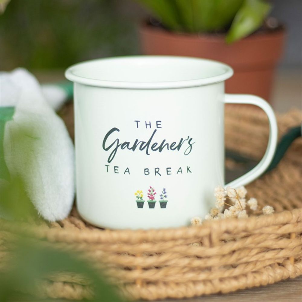 Gardener's Tea Break Enamel Mug - Simply MeltedGardener's Tea Break Enamel Mug