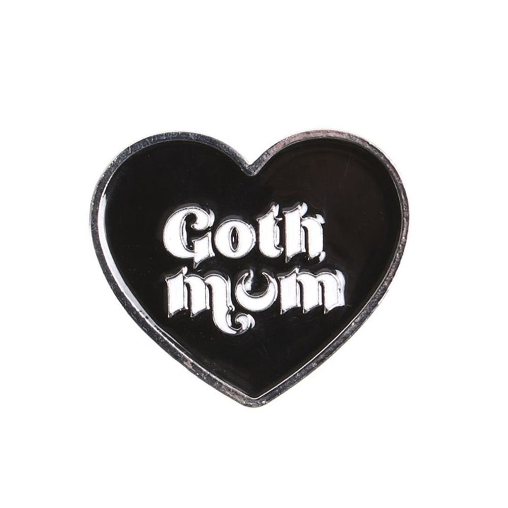 Goth Mum Pin Badge - Simply MeltedGoth Mum Pin Badge