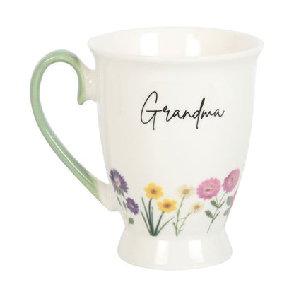 Grandma Wildflower Pedestal Mug - Simply MeltedGrandma Wildflower Pedestal Mug