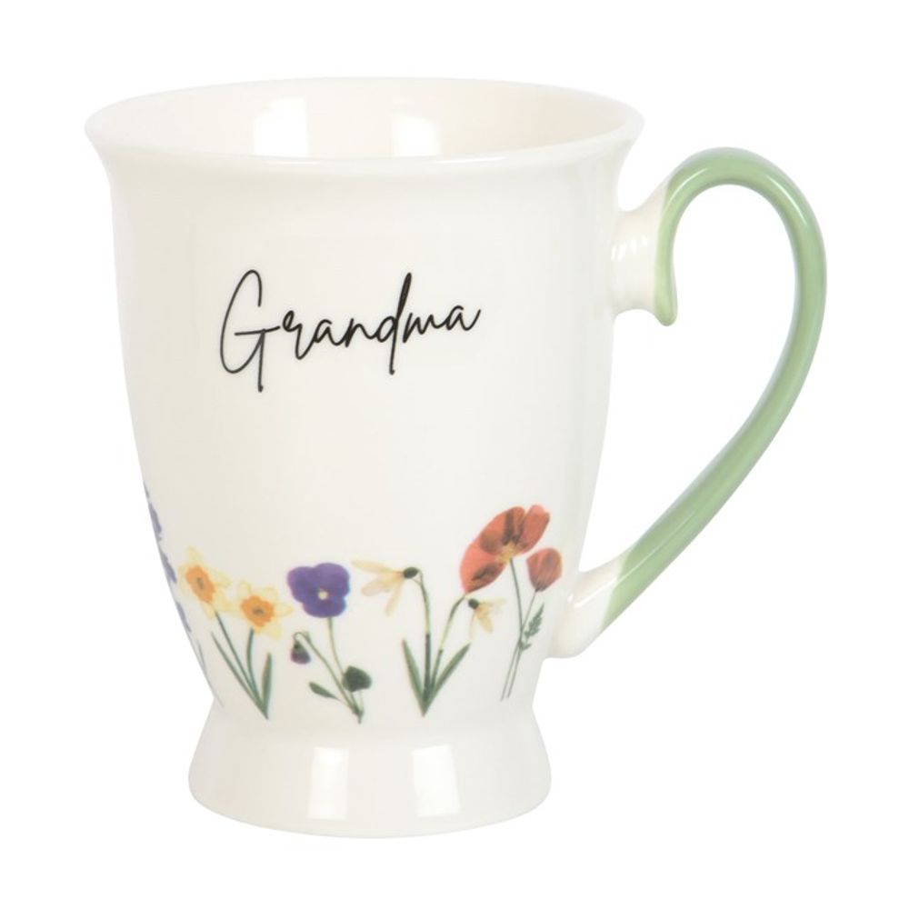 Grandma Wildflower Pedestal Mug - Simply MeltedGrandma Wildflower Pedestal Mug