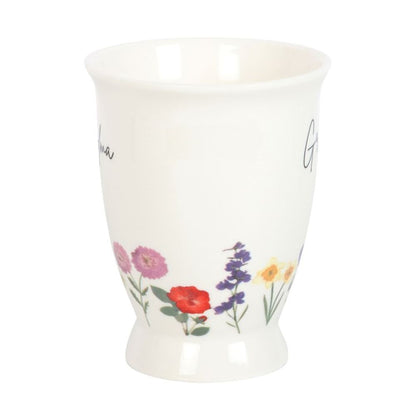 Grandma Wildflower Pedestal Mug - Simply MeltedGrandma Wildflower Pedestal Mug