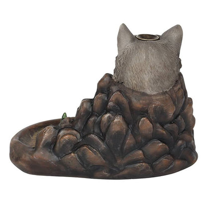 Grey Wolf Cliff Backflow Incense Burner - Simply MeltedGrey Wolf Cliff Backflow Incense Burner