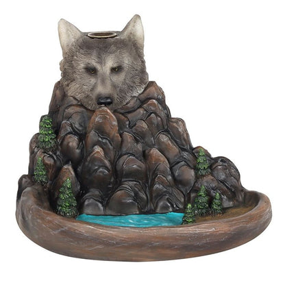 Grey Wolf Cliff Backflow Incense Burner - Simply MeltedGrey Wolf Cliff Backflow Incense Burner