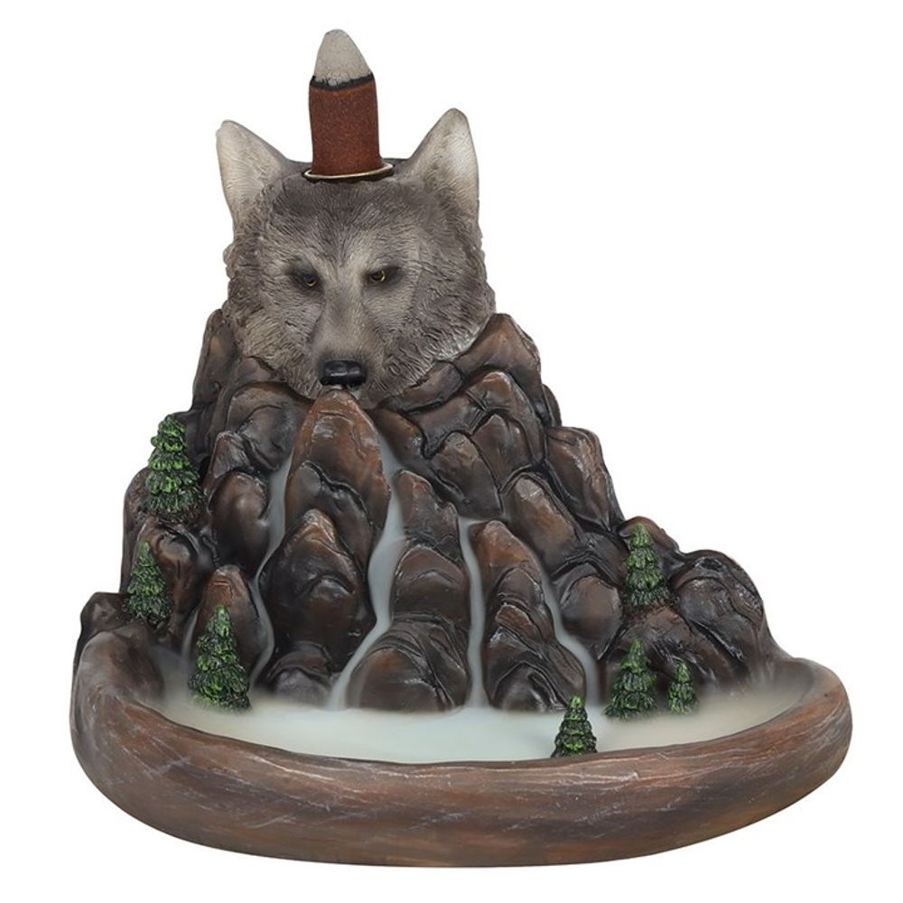 Grey Wolf Cliff Backflow Incense Burner - Simply MeltedGrey Wolf Cliff Backflow Incense Burner