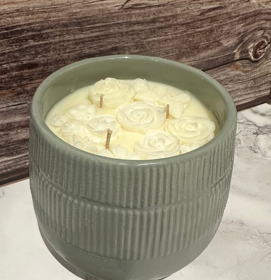 Large Ceramic Candle 850g - Simply MeltedLarge Ceramic Candle 850g