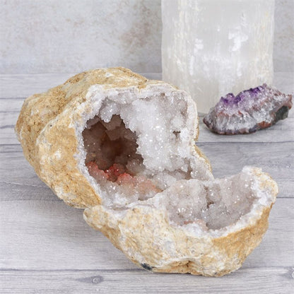 Large White Quartz Geode - Simply MeltedLarge White Quartz Geode