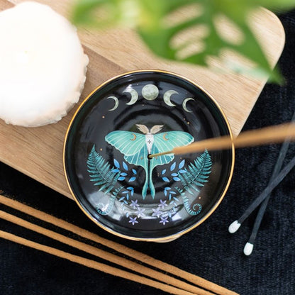 Luna Moth Ceramic Incense Plate - Simply MeltedLuna Moth Ceramic Incense Plate