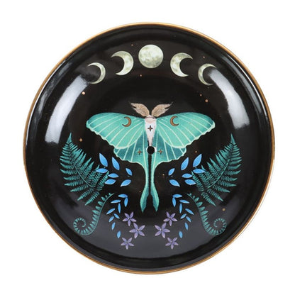 Luna Moth Ceramic Incense Plate - Simply MeltedLuna Moth Ceramic Incense Plate