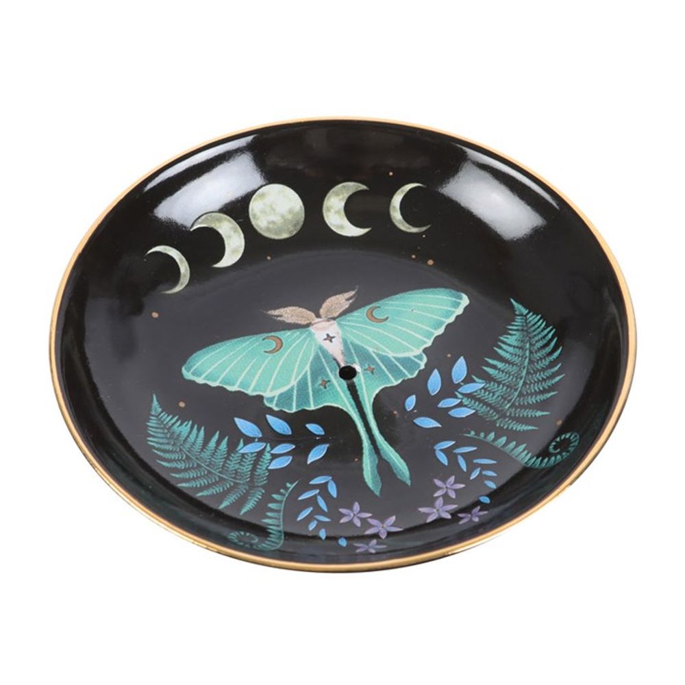 Luna Moth Ceramic Incense Plate - Simply MeltedLuna Moth Ceramic Incense Plate