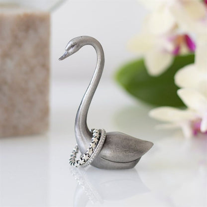 Metal Swan Ring Holder - Simply MeltedMetal Swan Ring Holder