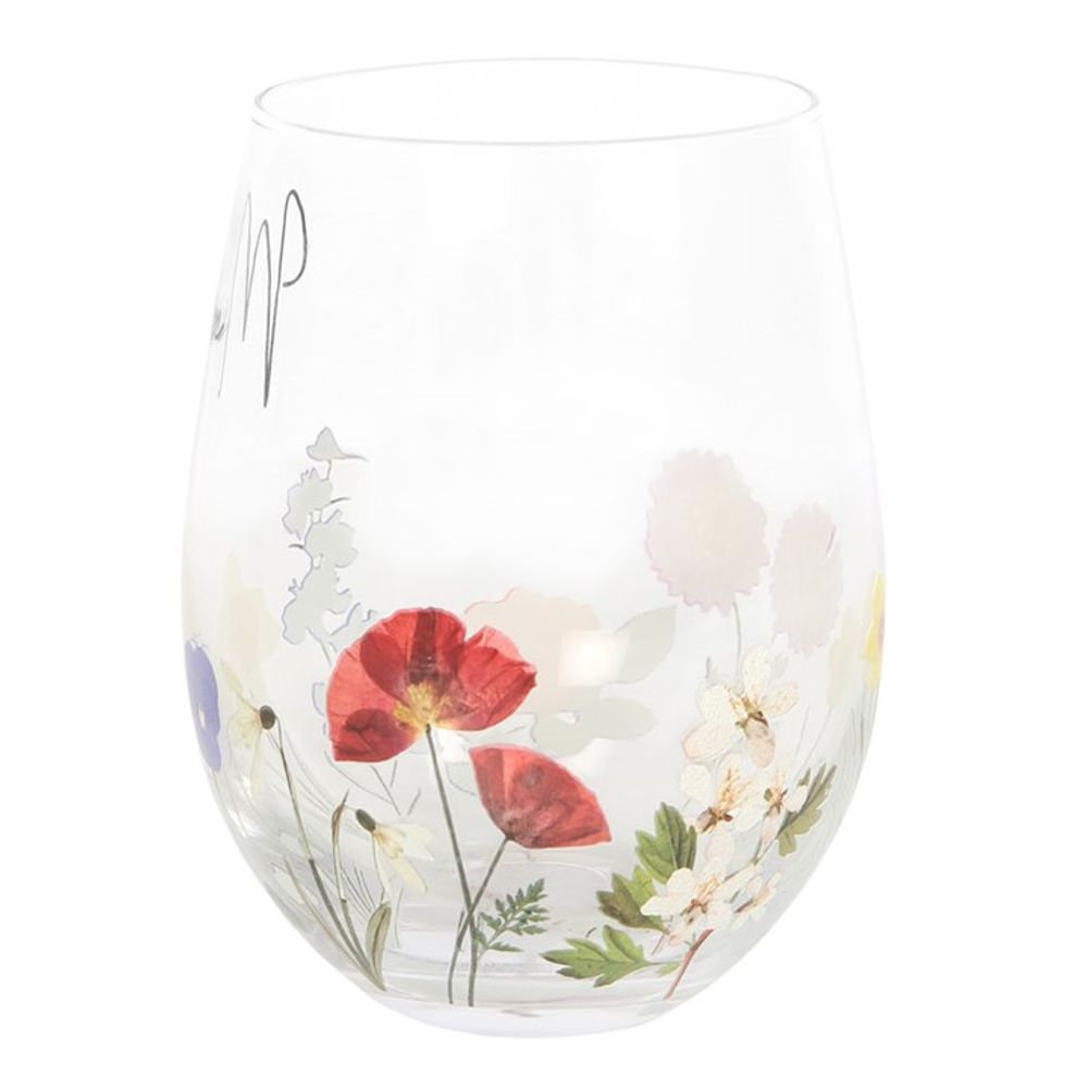 Mum Wildflower Stemless Glass - Simply MeltedMum Wildflower Stemless Glass