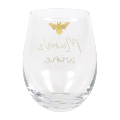 Mum's Wine Stemless Wine Glass - Simply MeltedMum's Wine Stemless Wine Glass