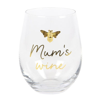 Mum's Wine Stemless Wine Glass - Simply MeltedMum's Wine Stemless Wine Glass